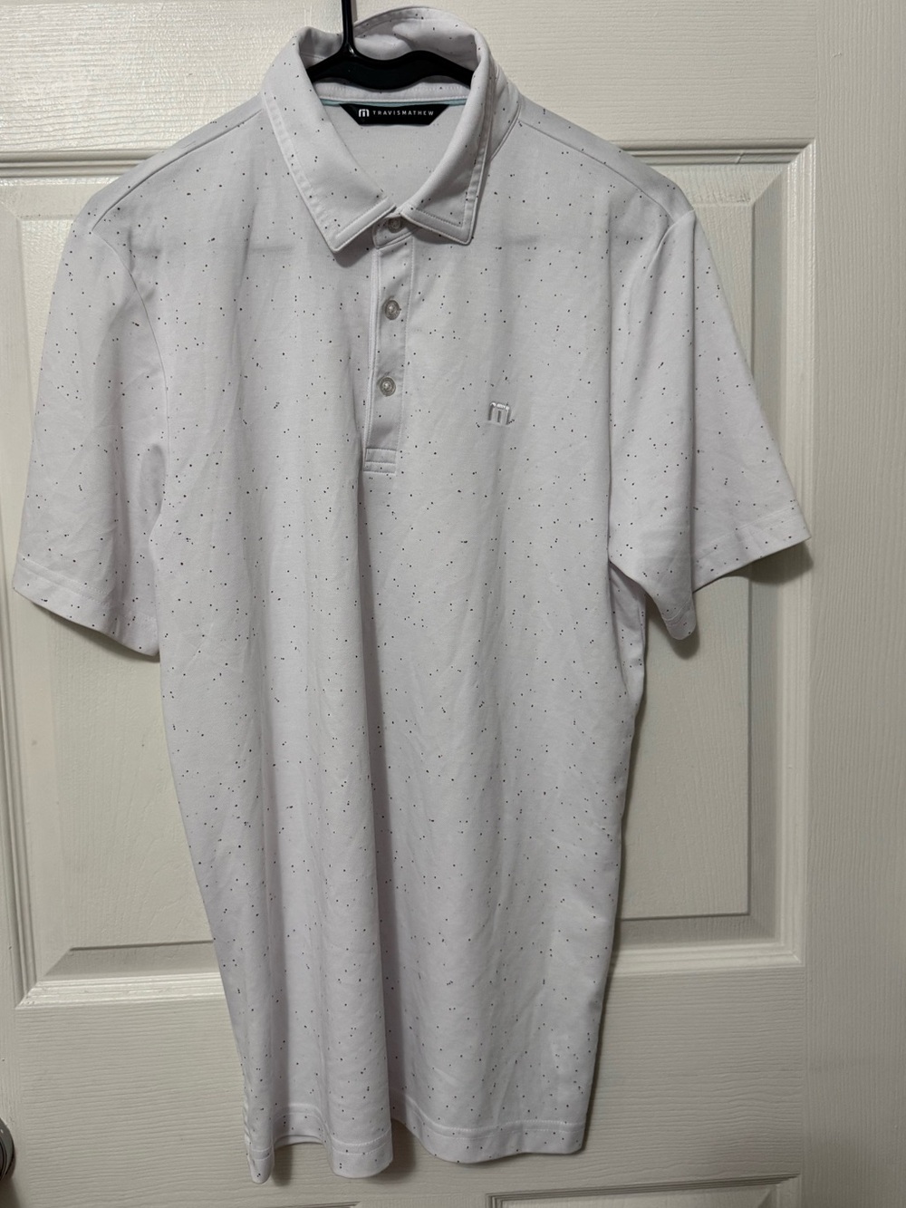 travis matthew Special Trip Ditsy Cotton Blend Polo M